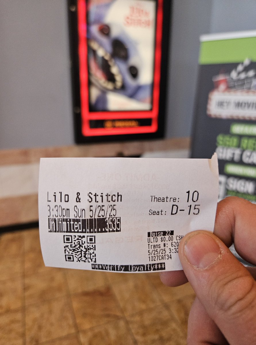 Watching the new <a href="/DisneyStudios/">Walt Disney Studios</a> #LiloAndStitch <a href="/RegalMovies/">Regal</a>
