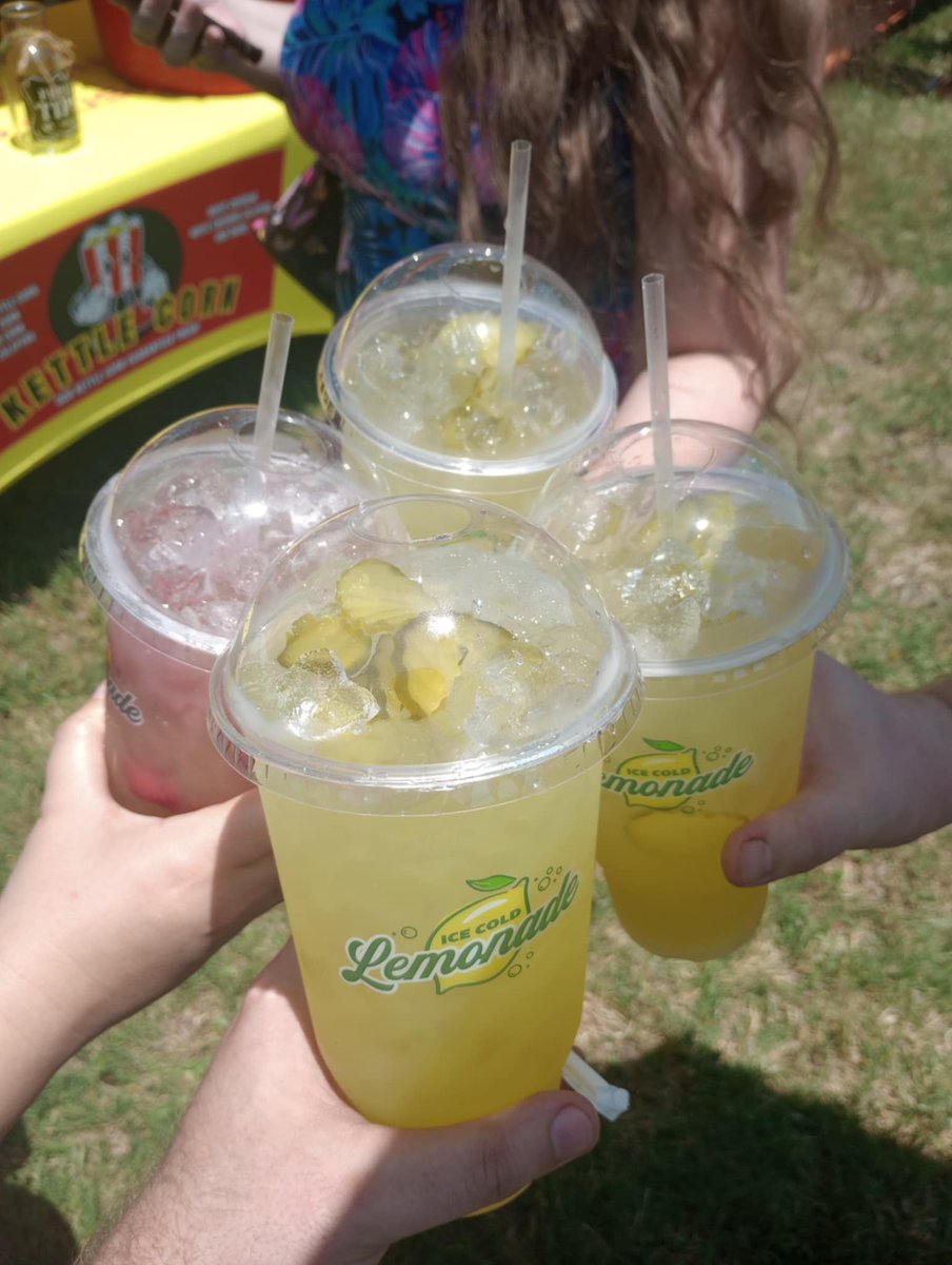 Checked out the #DallasPickleFestival with some peeps! Was a bit crowded, but a lot of fun! We tried some pickled meats, popcorn, ice cream, mac &amp; cheese, cotton candy &amp; lemonade! Wish we could try more, but the lines got crazy &amp; was super hot, lol. Still fun times! 😋🥒💖