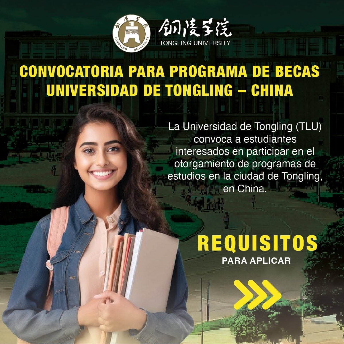 EcuaCorrienteSA's tweet photo. #ProgramasDeEstudios 
La Universidad de Tongling extiende una invitación a estudiantes a postularse a programas de estudio en la ciudad de Tongling en China.

¡No pierdas la oportunidad de obtener una carrera universitaria internacional!

#MineríaConResponsabilidad 👷🏻‍♀👷🏻‍♂️ https://t.co/TGmKw4QE3q