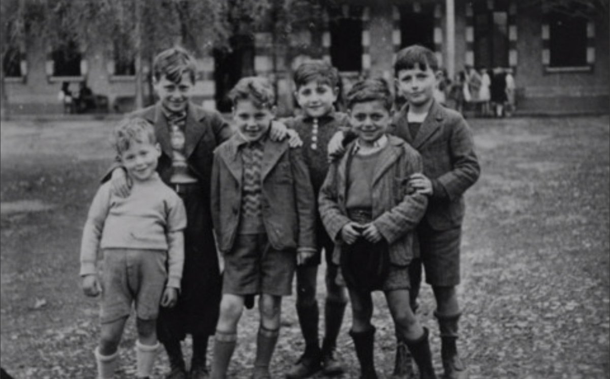 auschwitzxhibit's tweet photo. Jewish refugee boys at the Maison des Pupilles de la Nation children's home in Aspet. These children reached the home through the efforts of the Children's Aid Society and the American Friends Service Committee. 

Aspet, France, ca. 1942. 
Picture courtesy of @HolocaustMuseum https://t.co/nQDatEfPi7