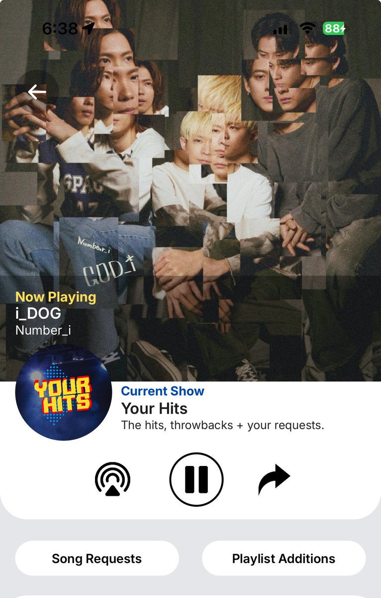 Mameko52178316's tweet photo. Hi @channelrradio !!
Thank you for playing i_DOG by #Number_i @number_i_staff 😍
I’m so glad to hear this song on your radio !!
Thank you for everything!!
#DoublePlayWeekend 🫶 https://t.co/Yix0lPx6Pv