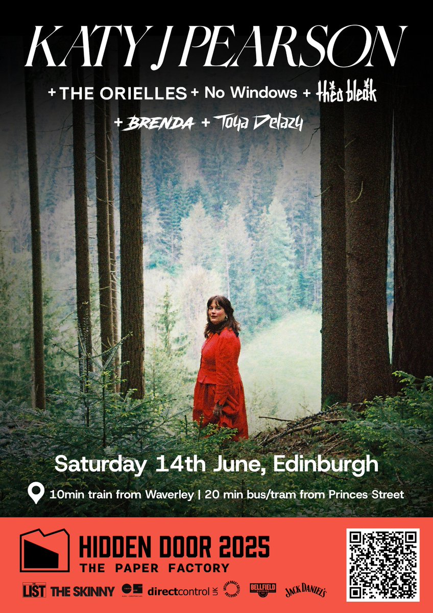 Hidden Door (@hiddendoorarts) on Twitter photo If you're seeing <a href="/KatyJPearsonnn/">Katy J Pearson</a> tonight with #WetLeg, or even if you didn't get a ticket before it sold out, we're delighted to welcome them back to #Edinburgh on Saturday 14 June for Hidden Door 2025 at The Paper Factory ❤️
Tickets on sale now via our website 🎟️ If you're seeing <a href="/KatyJPearsonnn/">Katy J Pearson</a> tonight with #WetLeg, or even if you didn't get a ticket before it sold out, we're delighted to welcome them back to #Edinburgh on Saturday 14 June for Hidden Door 2025 at The Paper Factory ❤️
Tickets on sale now via our website 🎟️