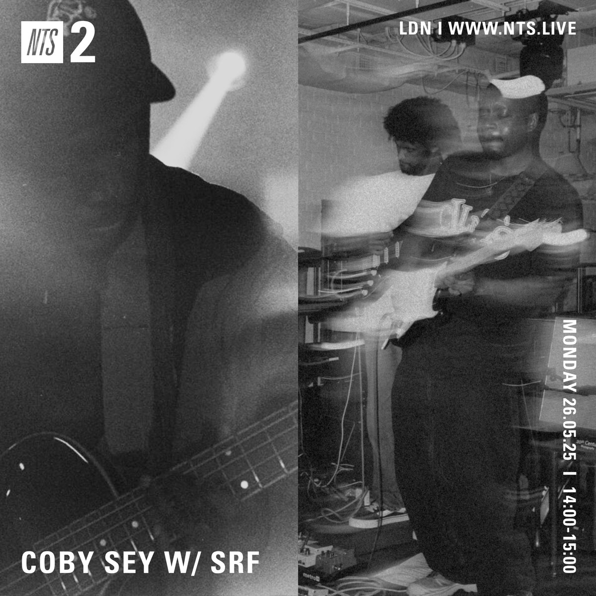 cobysey's tweet image. ...back on @NTSlive w/ special guest @seunSRF. Top guitarist and fellow born & based south east londoner, who I first met in 2022. Expect songs from us that mean a lot and some talk.
Mon 26 May 2025: 2-3pm UK IE.
Photos: Eva-Grace Bor & Elle Costache.
nts.live/shows/coby-sey