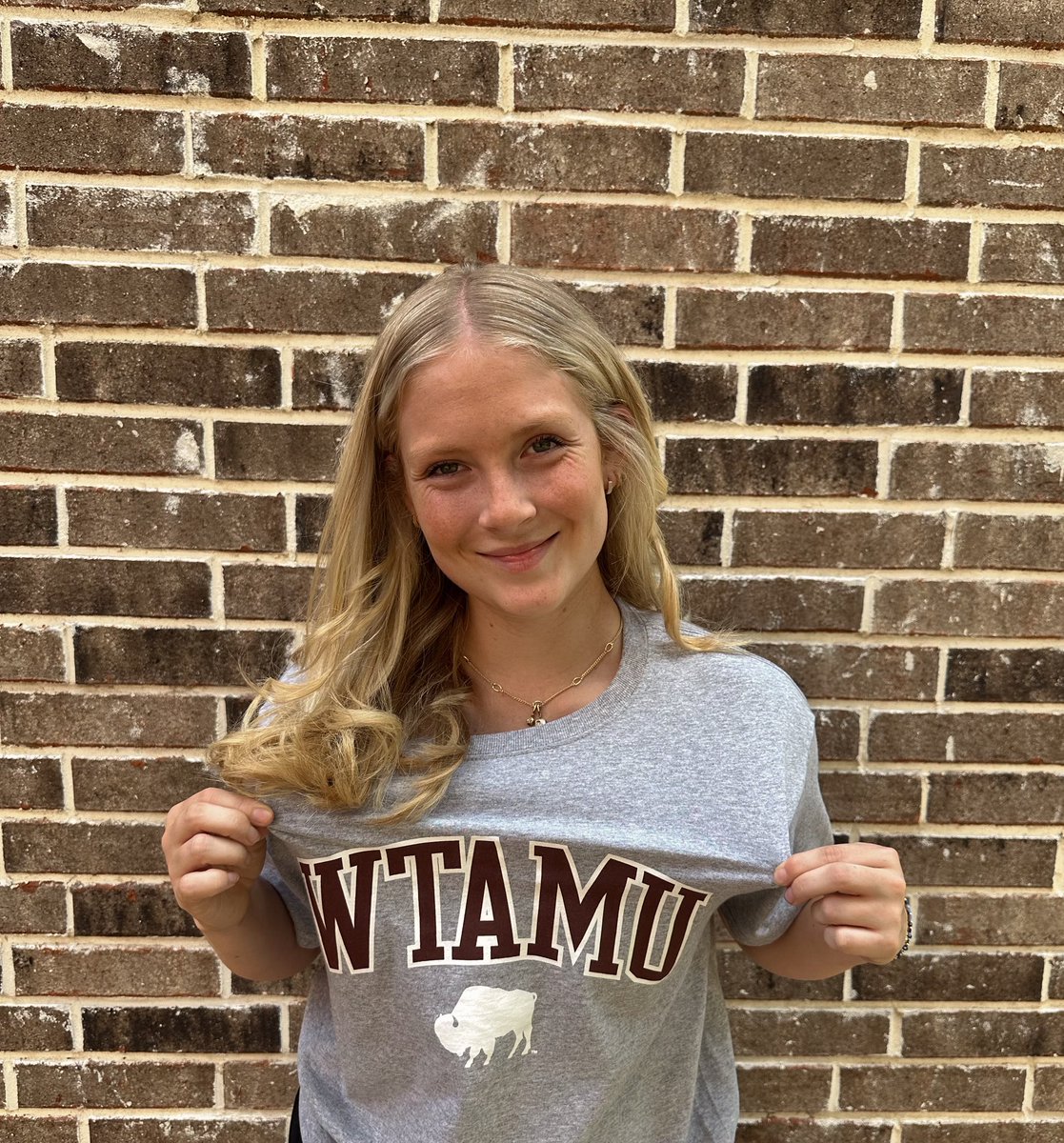 NoelleRaegan's tweet photo. So excited for this next chapter…Go Lady Buffs!! 🦬🤍@WTAMUSoftball https://t.co/rqXP5dsJrE