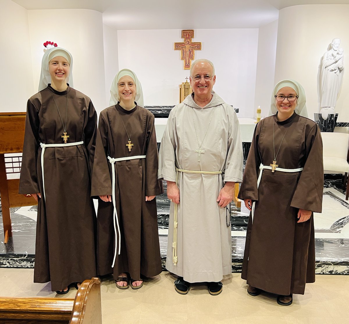Missionola's tweet image. Congrats to Sr. Anna, Sr. Bridget, and Sr. Kristine who entered the novitiate last Tuesday. Please pray for them!