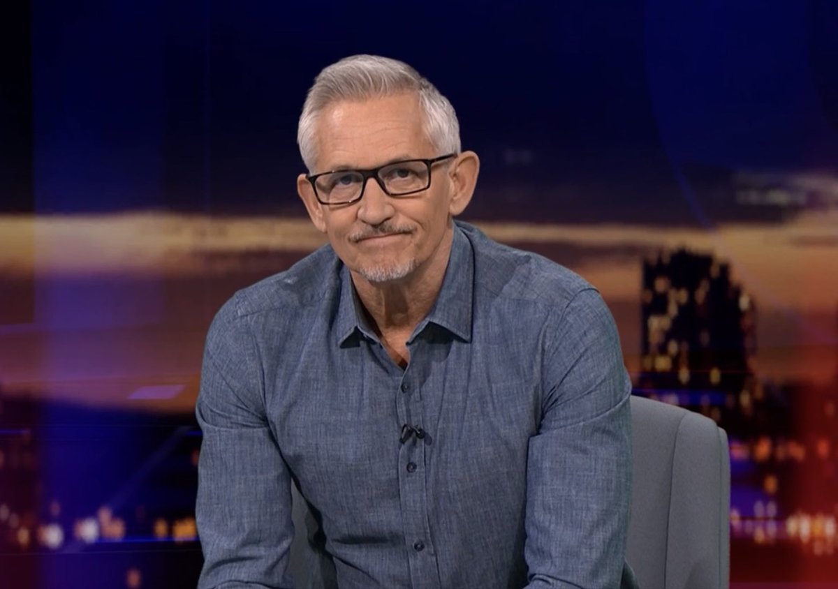 Gary Lineker has been sent off for the first time in his career.