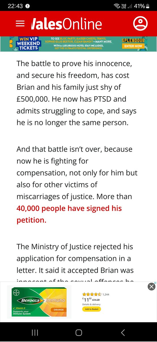 Barristerblog's tweet image. The strangely under-reported story of Brian Buckle. Wrongly convicted of horrific sex crimes, gaoled for 32 years. Nearly dies of Covid. Family spend £500k on expert &amp;amp; legal costs &amp;amp; he's finally cleared. MoJ accepts his innocence. Compensation? £0.00. walesonline.co.uk/news/wales-new…