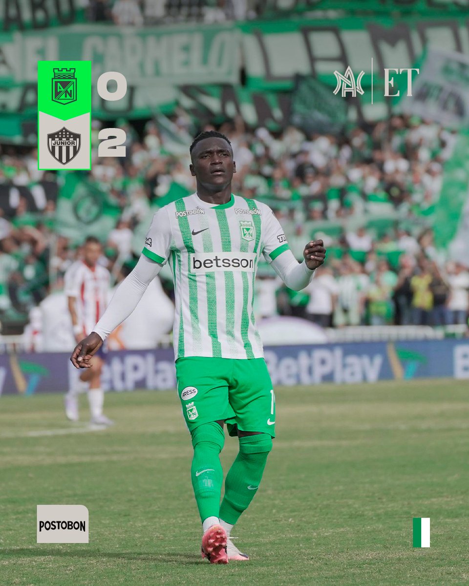 NAL 🆚 JUN |⏱️| 45+5' | 0-2 | Finaliza la primera parte.

#MinutoAMinutoVerdolaga🇳🇬