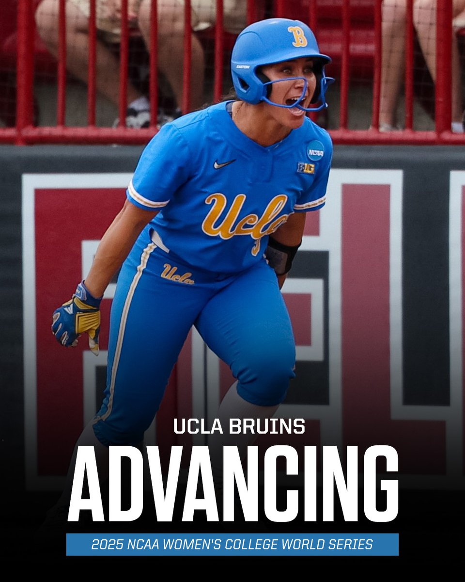 ESPN (@espn) on Twitter photo UCLA IS WCWS BOUND FOR AN NCAA-RECORD 33RD TIME IN PROGRAM HISTORY 🤯 <a href="/UCLASoftball/">UCLA Softball</a> UCLA IS WCWS BOUND FOR AN NCAA-RECORD 33RD TIME IN PROGRAM HISTORY 🤯 <a href="/UCLASoftball/">UCLA Softball</a>