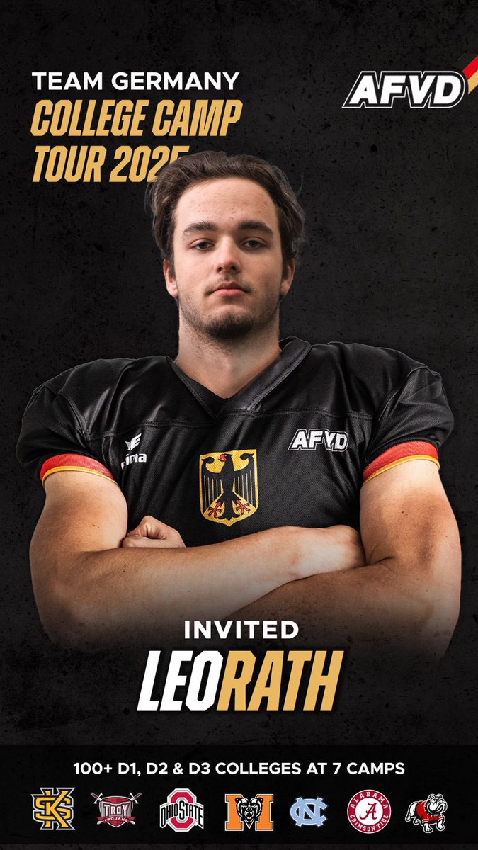 Leo Rath (@itsleorath) on Twitter photo Can’t wait to compete overseas against the best‼️
<a href="/PeterDaletzki/">Peter Daletzki HC/OC Team Germany</a> <a href="/CoachPachucy/">Coach George Pachucy</a> <a href="/CoachSmetanka/">Aaron Smetanka</a> <a href="/ImmoOsterkamp/">Immo Osterkamp</a> Can’t wait to compete overseas against the best‼️
<a href="/PeterDaletzki/">Peter Daletzki HC/OC Team Germany</a> <a href="/CoachPachucy/">Coach George Pachucy</a> <a href="/CoachSmetanka/">Aaron Smetanka</a> <a href="/ImmoOsterkamp/">Immo Osterkamp</a>