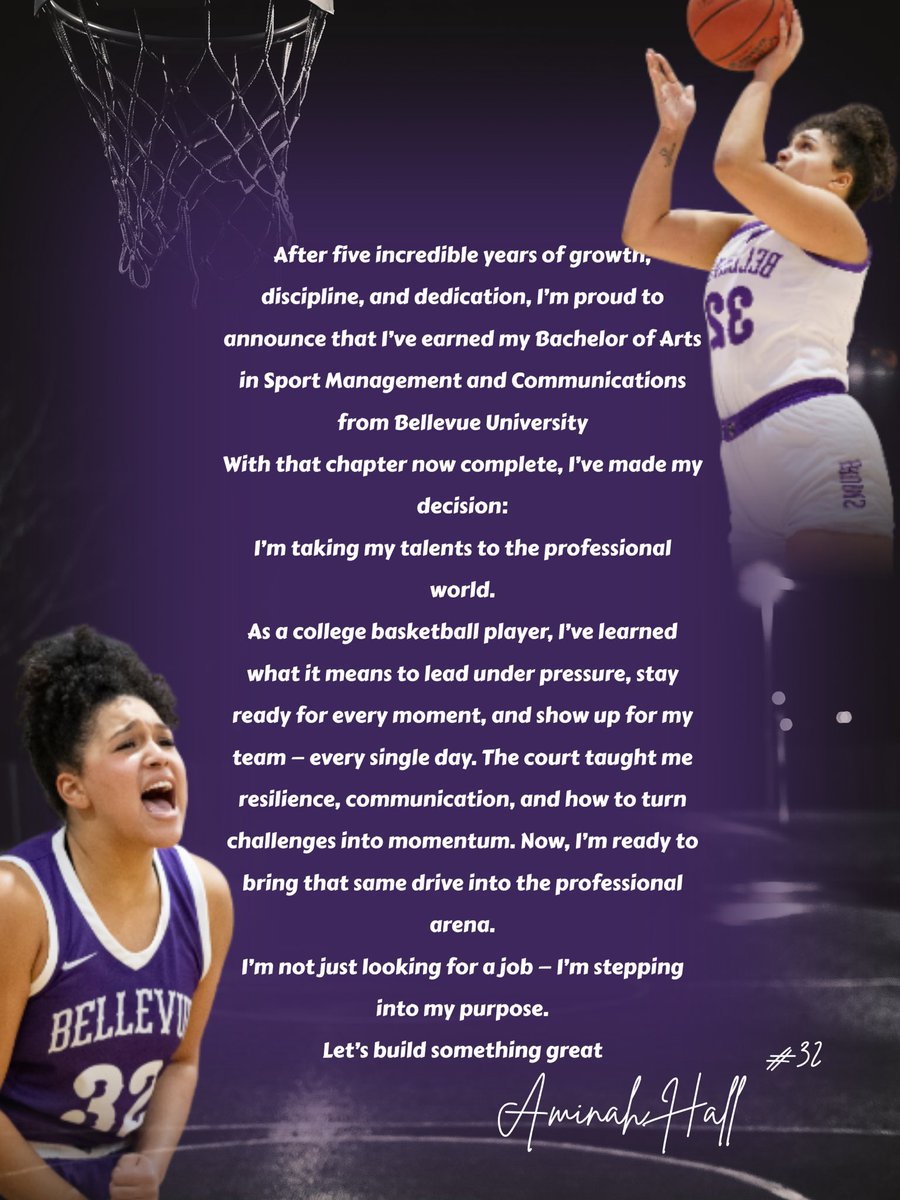 🚨 Breaking News: I’m officially taking my talents to the professional world.
#SportManagement #RecentGrad #StudentAthlete #OpenToWork  #CareerReady #SportMarketing #SocialMedia