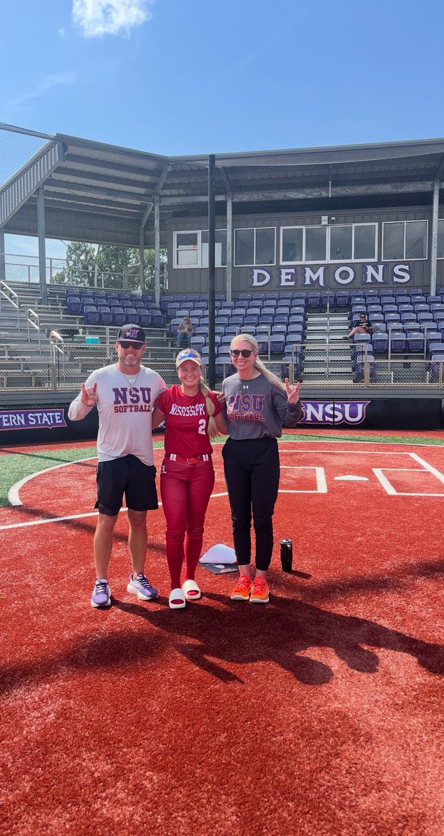 Tatum McBride (@tatummcbride22) on Twitter photo Had an awesome time <a href="/NSUDemonsSB/">NSU Demons Softball</a> today in Louisiana! Really enjoyed my time with coach <a href="/CoachJenFuller/">Jenny Fuller</a> and <a href="/CoachBradF/">Brad Fuller</a>! Such a great place. <a href="/LegendsMcbride/">Mississippi Legends - McBride</a> <a href="/paxyhayes/">Paxtyn Hayes</a> <a href="/ChrisBartels20/">Chris Bartels</a> ๐ ๐งก Had an awesome time <a href="/NSUDemonsSB/">NSU Demons Softball</a> today in Louisiana! Really enjoyed my time with coach <a href="/CoachJenFuller/">Jenny Fuller</a> and <a href="/CoachBradF/">Brad Fuller</a>! Such a great place. <a href="/LegendsMcbride/">Mississippi Legends - McBride</a> <a href="/paxyhayes/">Paxtyn Hayes</a> <a href="/ChrisBartels20/">Chris Bartels</a> ๐ ๐งก