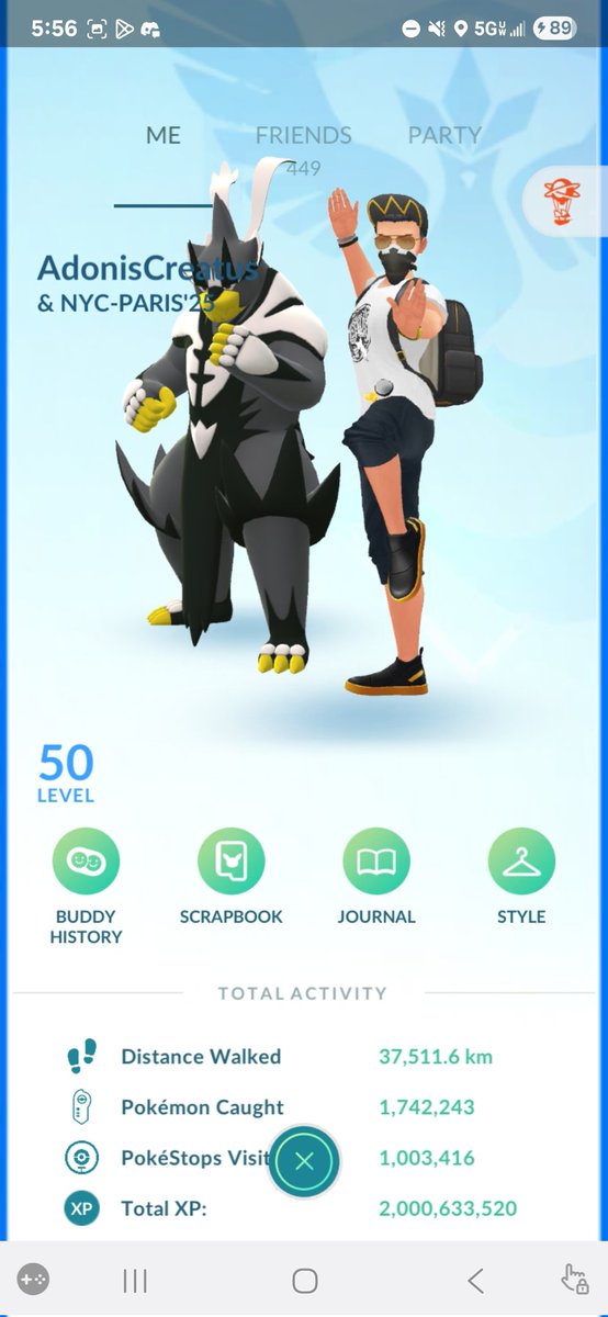 AdonisCreatus's tweet image. 2BILLION XP!!! 🥳🥳🥳
#cleannumbers #PokemonGO