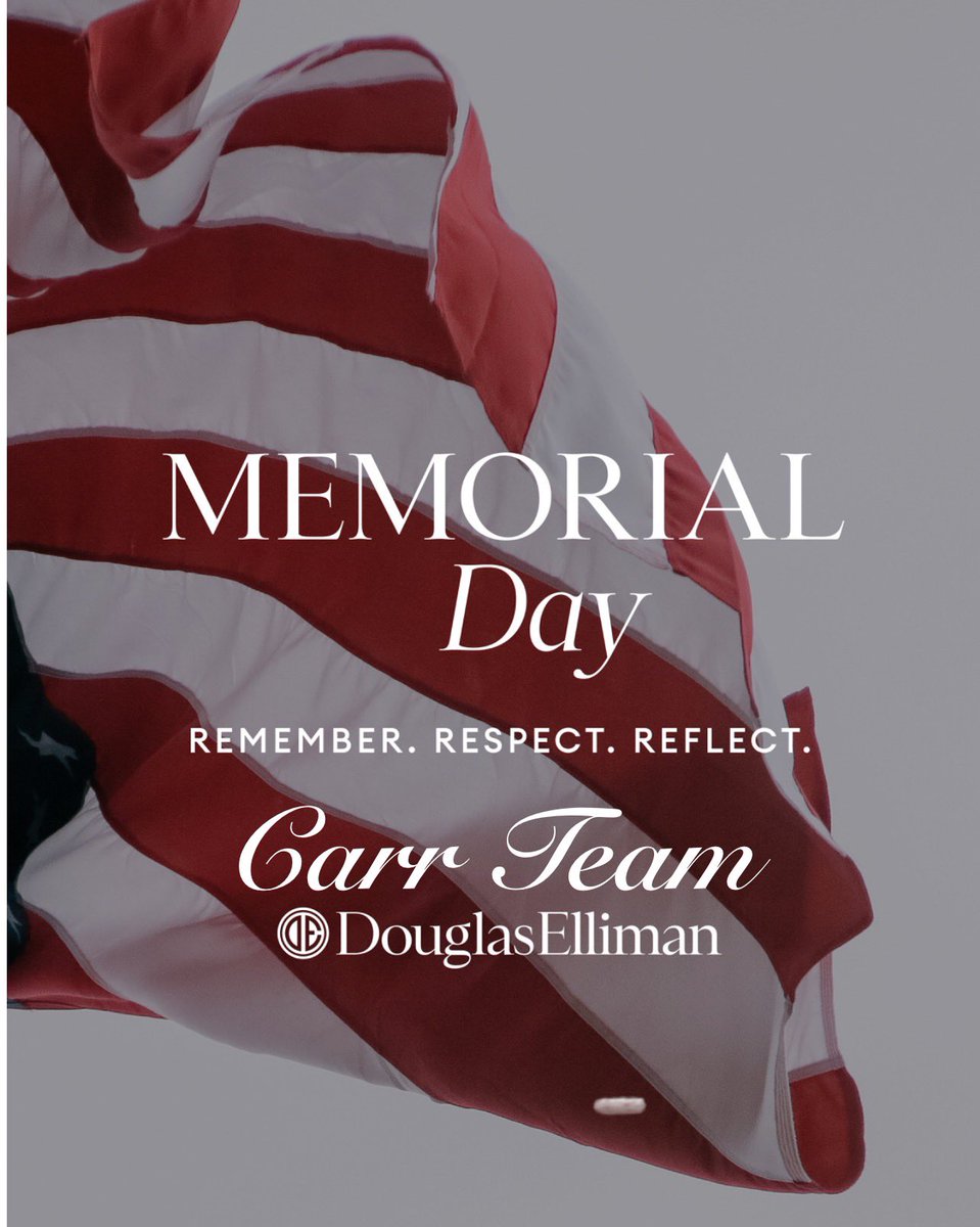 MariaCarr2's tweet image. The Carr Team Wishes Everyone a Happy Memorial Day Weekend! 🇺🇸 #carrteam #MemorialDay #Elliman