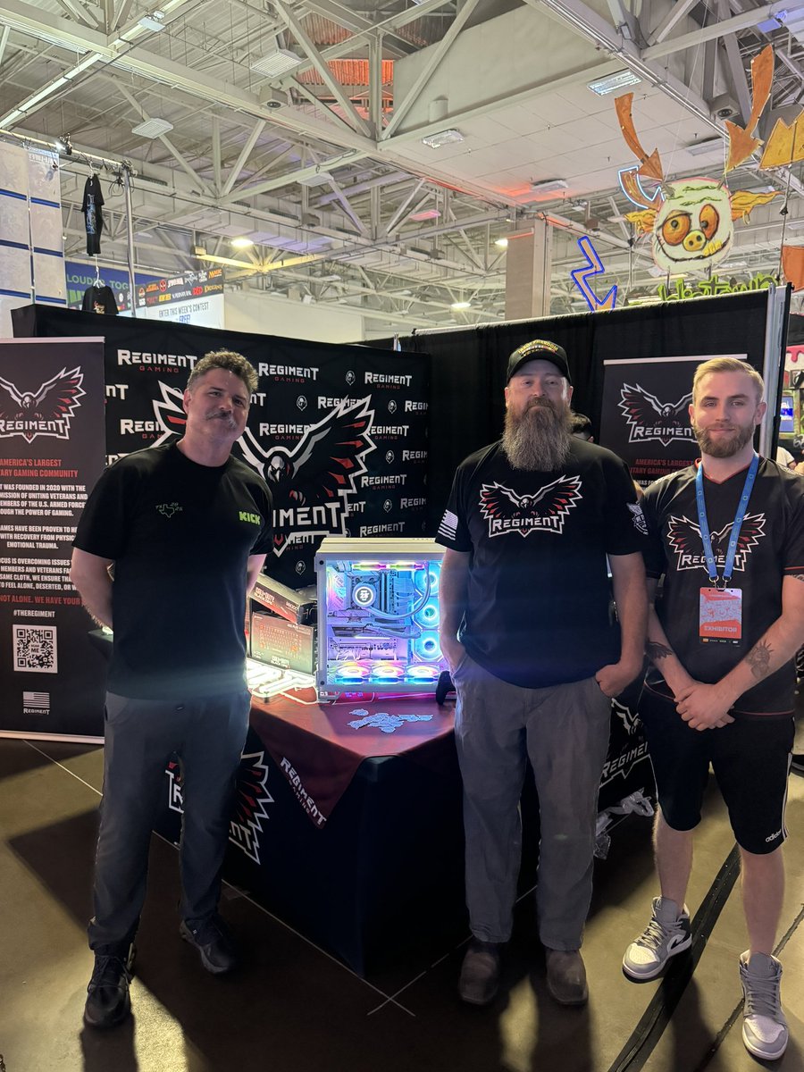 Congratulations to Michael G (U.S. Army Veteran) for winning our Gaming PC giveaway at DreamHack: Dallas! 🫡

Massive shoutout to <a href="/KickStreaming/">Kick</a> &amp; <a href="/Brparadox/">Paradox Customs</a> for sponsoring this giveaway and showing love to Military Veterans!

#TheREGIMENT | #PickKick