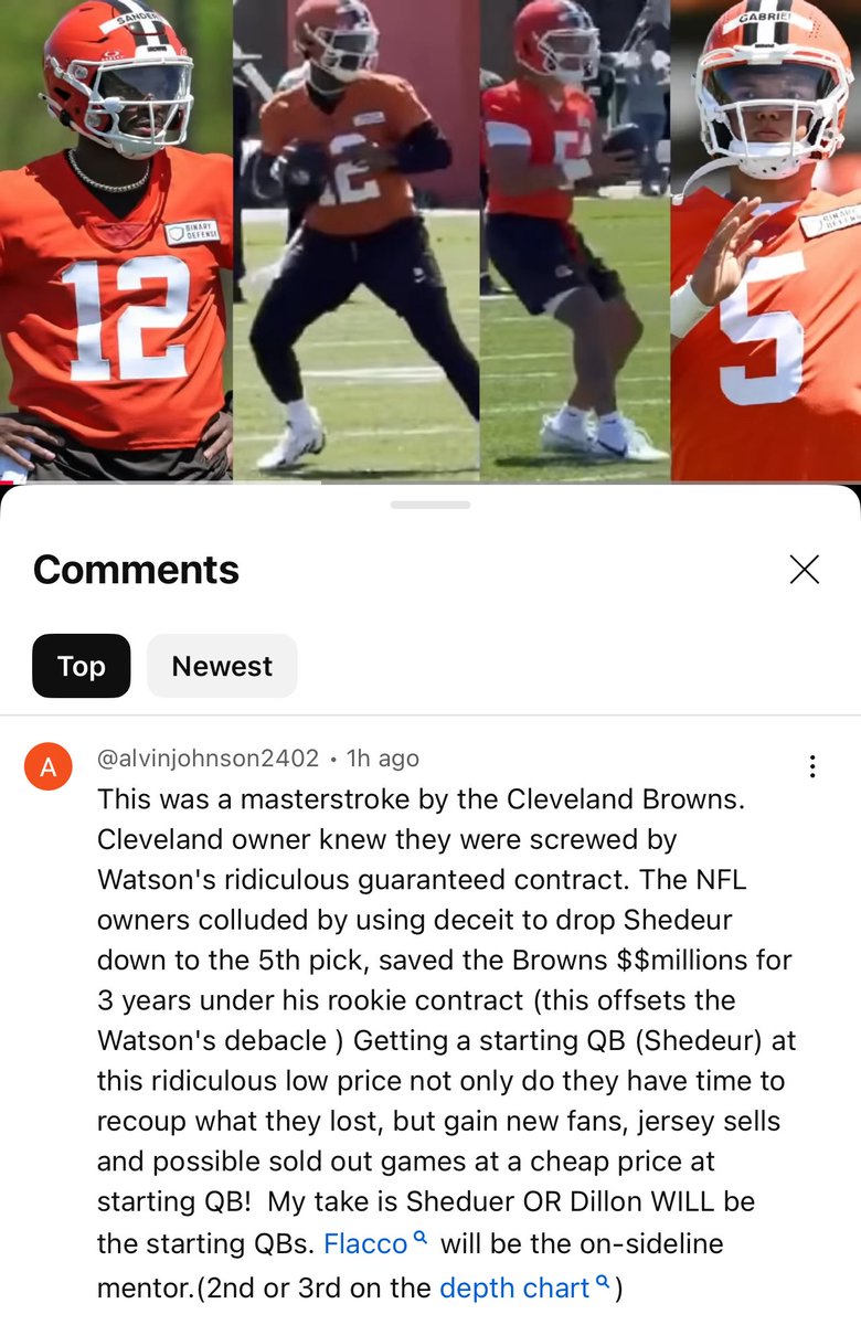 I agree #Ledendary #ShedeurSanders #wegottimetoday #ClevelandBrowns #NFL #Primetime