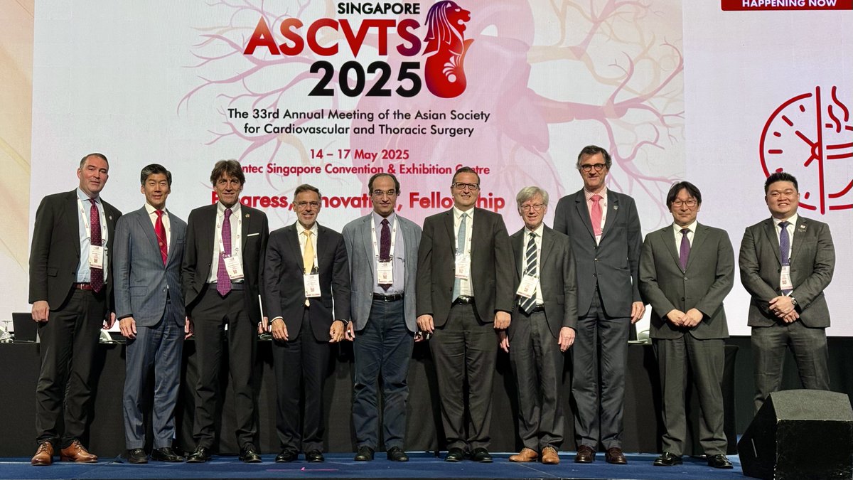 S Chris Malaisrie (@chrismalaisrie) on Twitter photo <a href="/STS_CTsurgery/">The Society of Thoracic Surgeons</a> <a href="/EACTS/">EACTS</a> STS/EACTS Workshop at #ASCVTS2025 Singapore
Session 1 - Coronary Artery Disease
<a href="/pomyers/">Patrick Myers</a>, <a href="/ChrisMalaisrie/">S Chris Malaisrie</a>, Ruggero Depaulis, Joseph Sabik, Piroze Davierwala, <a href="/FaisalBakaeen/">Faisal Bakaeen MD</a>, Stephen Fremes, Filip Casselman, <a href="/DrK_MICSCABG/">Keita Kikuchi</a>, Guohao Chang
<a href="/STS_CTsurgery/">The Society of Thoracic Surgeons</a> <a href="/EACTS/">EACTS</a> <a href="/STS_CTsurgery/">The Society of Thoracic Surgeons</a> <a href="/EACTS/">EACTS</a> STS/EACTS Workshop at #ASCVTS2025 Singapore
Session 1 - Coronary Artery Disease
<a href="/pomyers/">Patrick Myers</a>, <a href="/ChrisMalaisrie/">S Chris Malaisrie</a>, Ruggero Depaulis, Joseph Sabik, Piroze Davierwala, <a href="/FaisalBakaeen/">Faisal Bakaeen MD</a>, Stephen Fremes, Filip Casselman, <a href="/DrK_MICSCABG/">Keita Kikuchi</a>, Guohao Chang
<a href="/STS_CTsurgery/">The Society of Thoracic Surgeons</a> <a href="/EACTS/">EACTS</a>