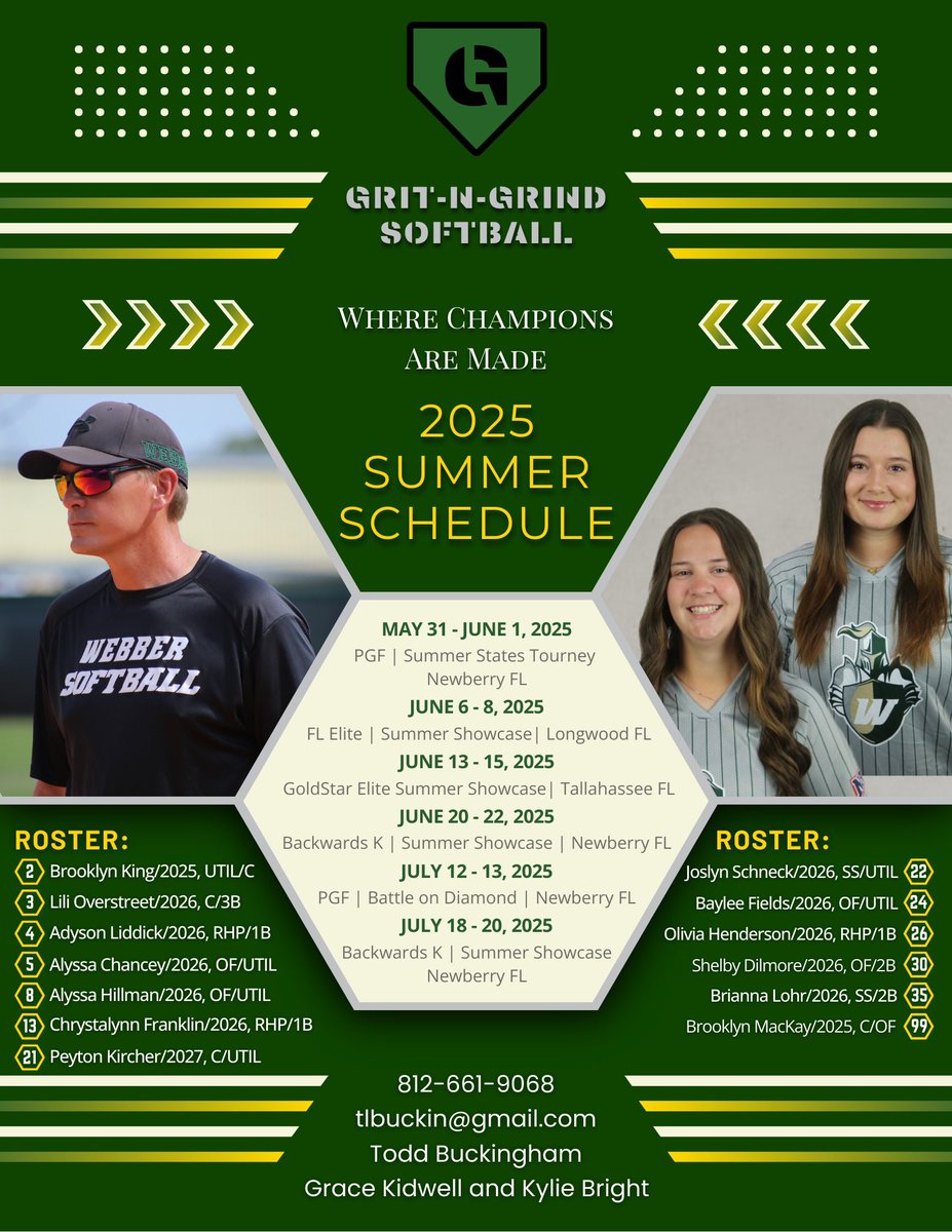 Adyson Liddick 2026 (@2026adyliddick) on Twitter photo Our summer schedule. Can’t wait to spend time with teammates and <a href="/coachbuck1976/">Todd Buckingham</a>.
<a href="/Shy_Blake/">Shy Nunez</a> <a href="/ncfbanyanssb/">NCF Softball</a> <a href="/GracieLopez_/">Gracie Lopez</a> <a href="/MichelleFrew7/">Michelle Frew</a> <a href="/EckerdSoftball/">Eckerd Softball</a> <a href="/FNUSOFTBALL/">Coach P</a> <a href="/NSU_Softball/">NSU Softball</a> <a href="/christine_roser/">Christine Roser</a> <a href="/AlissaSmith12/">Alissa Smith</a> <a href="/rileygoreeee/">Riley Gore</a> <a href="/Jay33Miller/">Jay Miller</a> <a href="/CoachNeubauer_6/">Katie Neubauer</a> <a href="/60formeLYJ/">Lead Your Journey</a> Our summer schedule. Can’t wait to spend time with teammates and <a href="/coachbuck1976/">Todd Buckingham</a>.
<a href="/Shy_Blake/">Shy Nunez</a> <a href="/ncfbanyanssb/">NCF Softball</a> <a href="/GracieLopez_/">Gracie Lopez</a> <a href="/MichelleFrew7/">Michelle Frew</a> <a href="/EckerdSoftball/">Eckerd Softball</a> <a href="/FNUSOFTBALL/">Coach P</a> <a href="/NSU_Softball/">NSU Softball</a> <a href="/christine_roser/">Christine Roser</a> <a href="/AlissaSmith12/">Alissa Smith</a> <a href="/rileygoreeee/">Riley Gore</a> <a href="/Jay33Miller/">Jay Miller</a> <a href="/CoachNeubauer_6/">Katie Neubauer</a> <a href="/60formeLYJ/">Lead Your Journey</a>