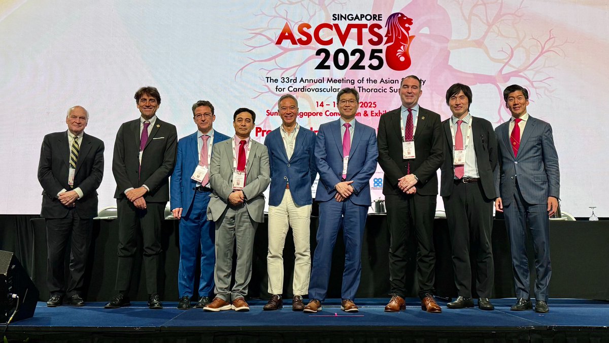 S Chris Malaisrie (@chrismalaisrie) on Twitter photo <a href="/STS_CTsurgery/">The Society of Thoracic Surgeons</a> <a href="/EACTS/">EACTS</a> STS/EACTS Workshop at #ASCVTS2025 Singapore
Session 3 - Aortic Regurgitation
Duke Cameron, Ruggero Depaulis, Davide Pacini, <a href="/MalakhShrestha/">Malakh Shrestha</a>, Anson Cheung, Wilson Szeto, <a href="/pomyers/">Patrick Myers</a>, Shinichi Fukuhara
<a href="/STS_CTsurgery/">The Society of Thoracic Surgeons</a> <a href="/EACTS/">EACTS</a> <a href="/STS_CTsurgery/">The Society of Thoracic Surgeons</a> <a href="/EACTS/">EACTS</a> STS/EACTS Workshop at #ASCVTS2025 Singapore
Session 3 - Aortic Regurgitation
Duke Cameron, Ruggero Depaulis, Davide Pacini, <a href="/MalakhShrestha/">Malakh Shrestha</a>, Anson Cheung, Wilson Szeto, <a href="/pomyers/">Patrick Myers</a>, Shinichi Fukuhara
<a href="/STS_CTsurgery/">The Society of Thoracic Surgeons</a> <a href="/EACTS/">EACTS</a>