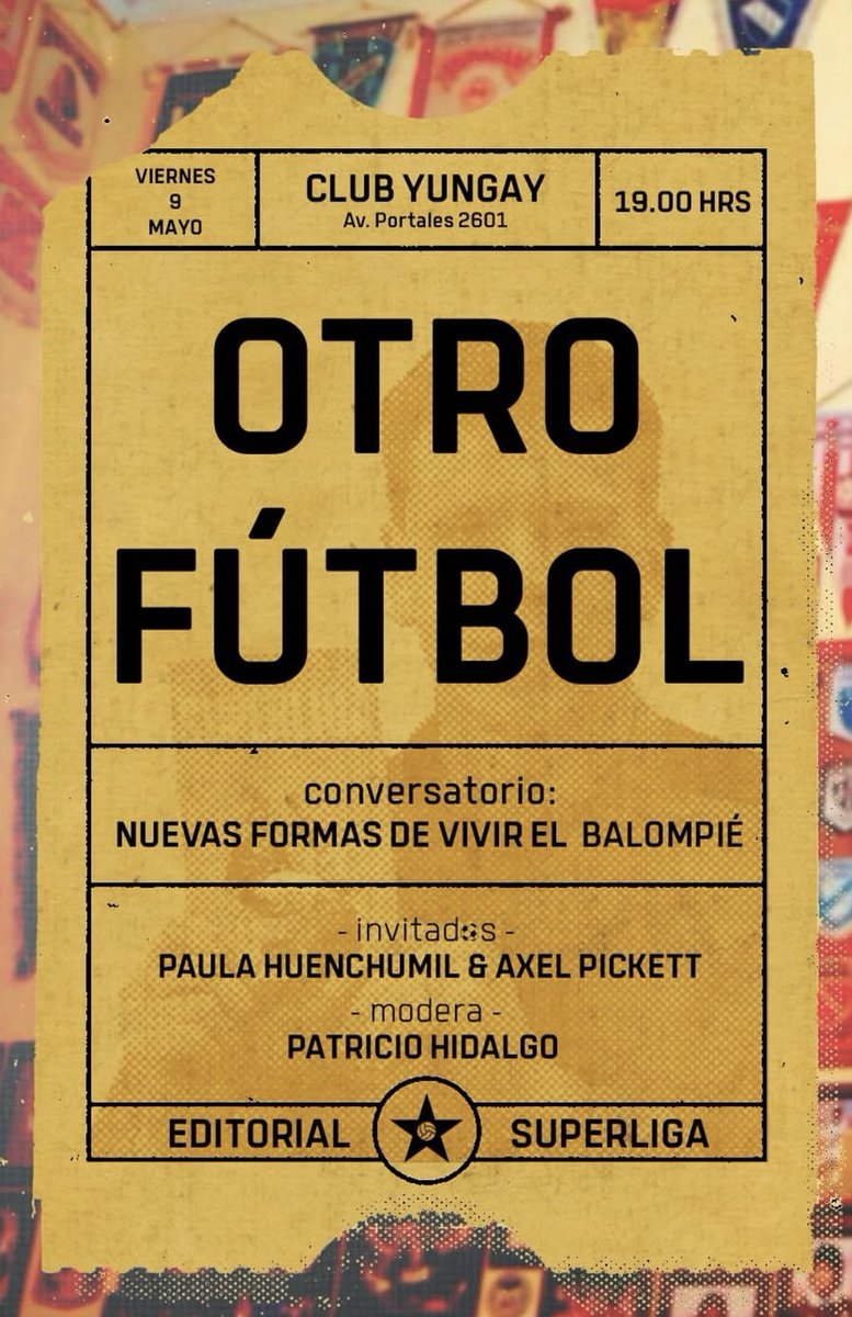 axelpickett's tweet photo. Muy agradecido de la posibilidad de compartir en el lanzamiento de la revista Superliga en el futbolero Club Yungay. La buena lectura y el debate sobre el fútbol más allá de la cancha es siempre una grata invitación. ¡Mucho éxito en este interesante proyecto literario futbolero! https://t.co/44cnweFvIS