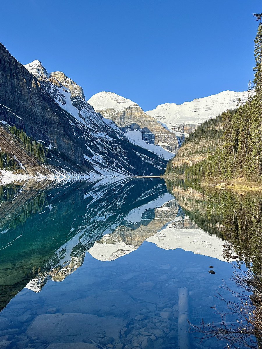 I thought Lake Louise might be overhyped but it wasn’t! Even though a bit was still frozen, it was one of the most beautiful places I have ever been.