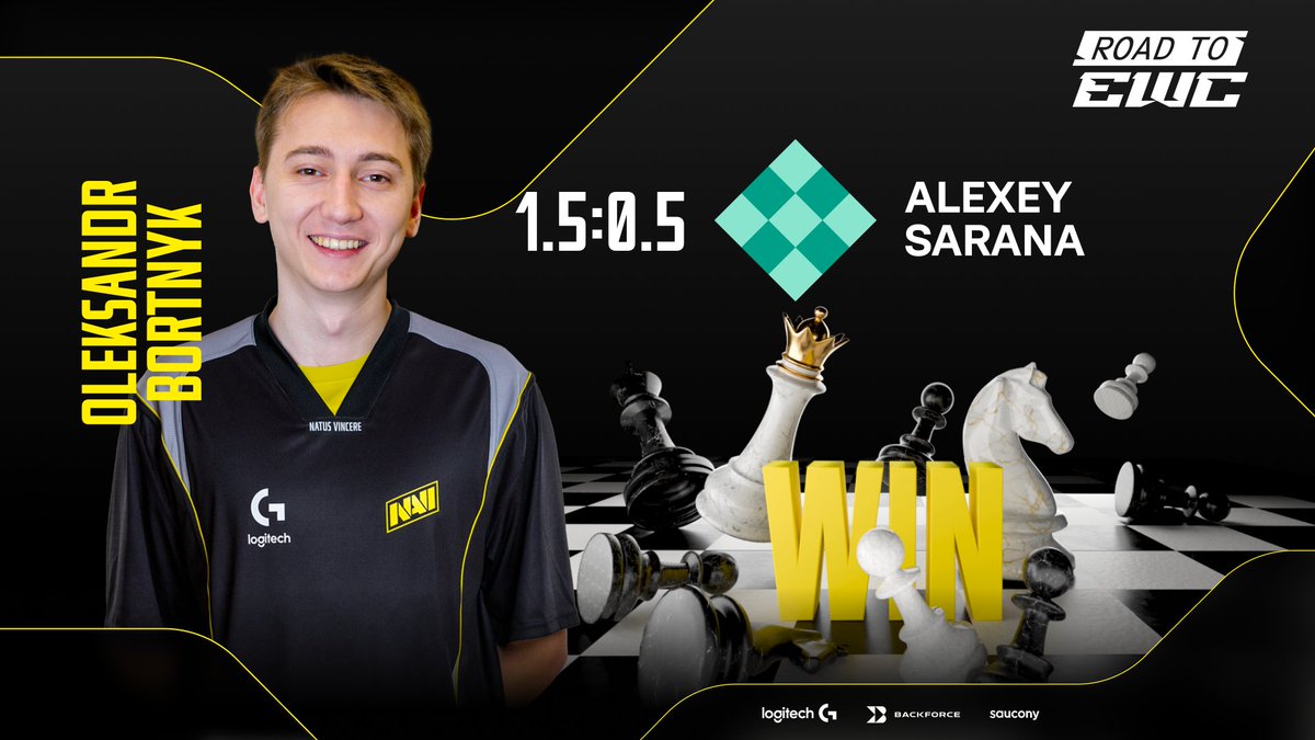 NAVI Chess (@navichess) on Twitter photo Your Road to Esports World Cup winner is <a href="/BortnykChess/">Oleksandr Bortnyk</a>! He grabs #EWC2025 LCQ spot and $6,000. Great play by our grandmaster! #Chess #navination Your Road to Esports World Cup winner is <a href="/BortnykChess/">Oleksandr Bortnyk</a>! He grabs #EWC2025 LCQ spot and $6,000. Great play by our grandmaster! #Chess #navination