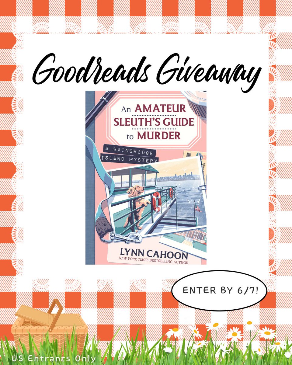 Jill Marsal (@jillmarsal) on Twitter photo AN AMATEUR SLEUTH’S GUIDE TO MURDER by NYT bestselling author <a href="/LynnCahoon/">Lynn Cahoon</a> has a Goodreads giveaway from May 24 - June 7 with 100 lucky winners receiving finished copies. Enter to win this terrific new novel:
goodreads.com/giveaway/show/… AN AMATEUR SLEUTH’S GUIDE TO MURDER by NYT bestselling author <a href="/LynnCahoon/">Lynn Cahoon</a> has a Goodreads giveaway from May 24 - June 7 with 100 lucky winners receiving finished copies. Enter to win this terrific new novel:
goodreads.com/giveaway/show/…
