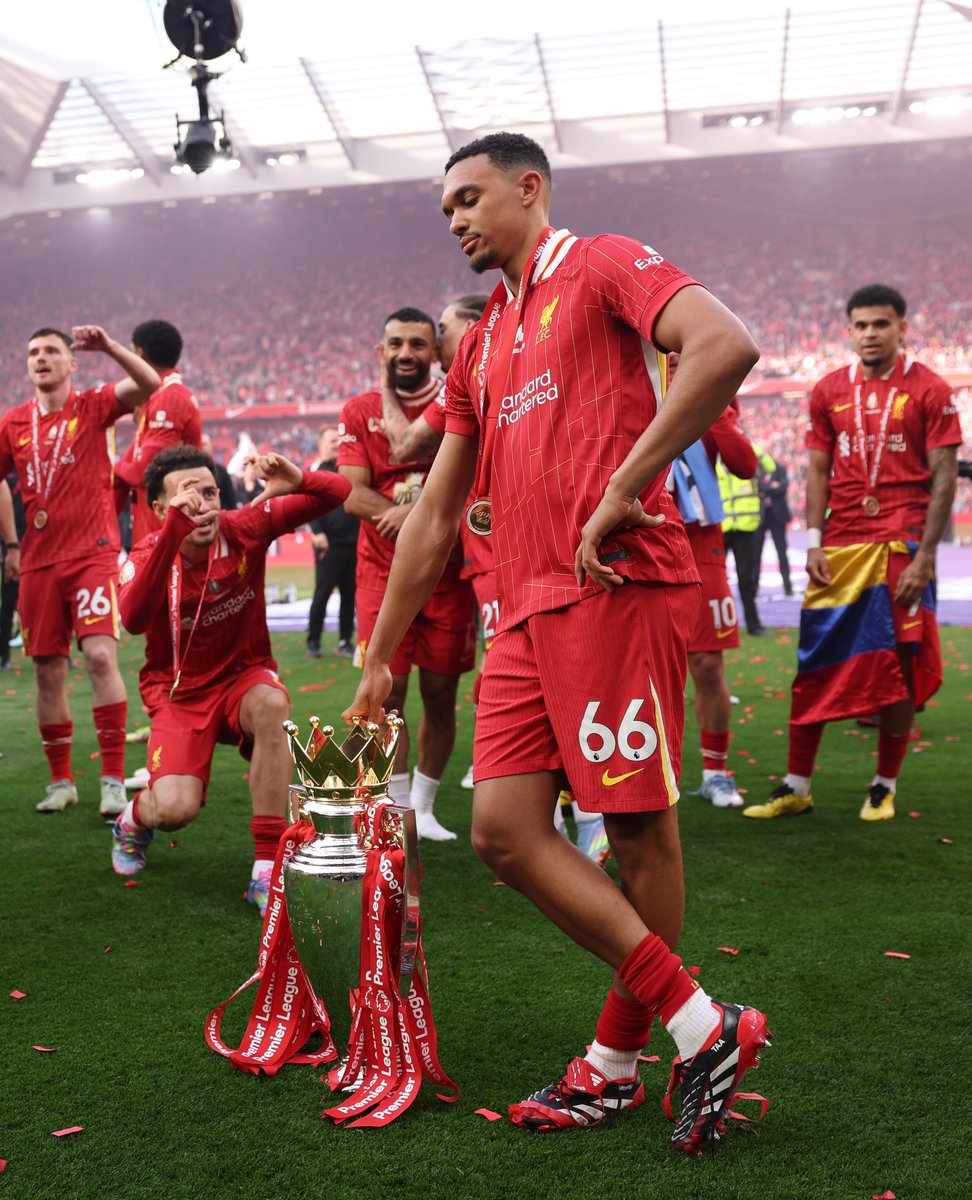 An emotional Liverpool farewell for Trent Alexander-Arnold 🥹

A picture perfect ending to 20 years at Anfield 📸🏆