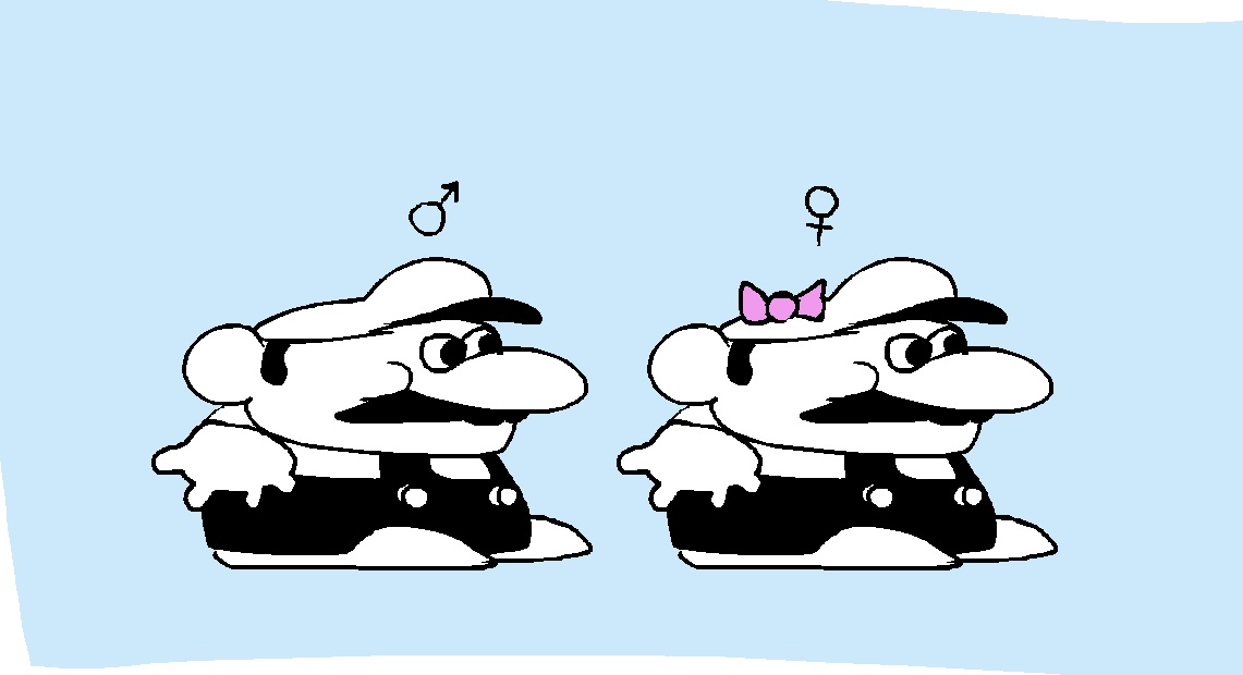 Xandrecos1's tweet image. mario species sexual dimorphism