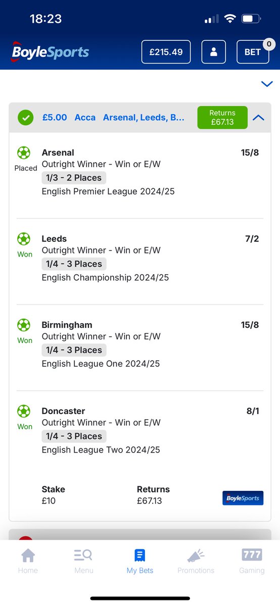 neil_c74's tweet photo. @BoyleSports Could I have an explanation of this bet return, please? Getting nowhere with your Live Chat
Thanks https://t.co/0RMYhbGx9f