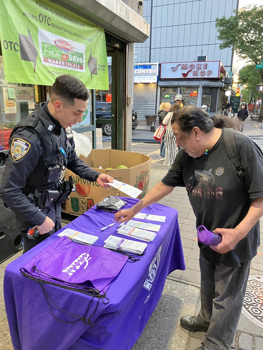 Our 108th Precinct Domestic Violence Officers were out in the Community spreading awareness