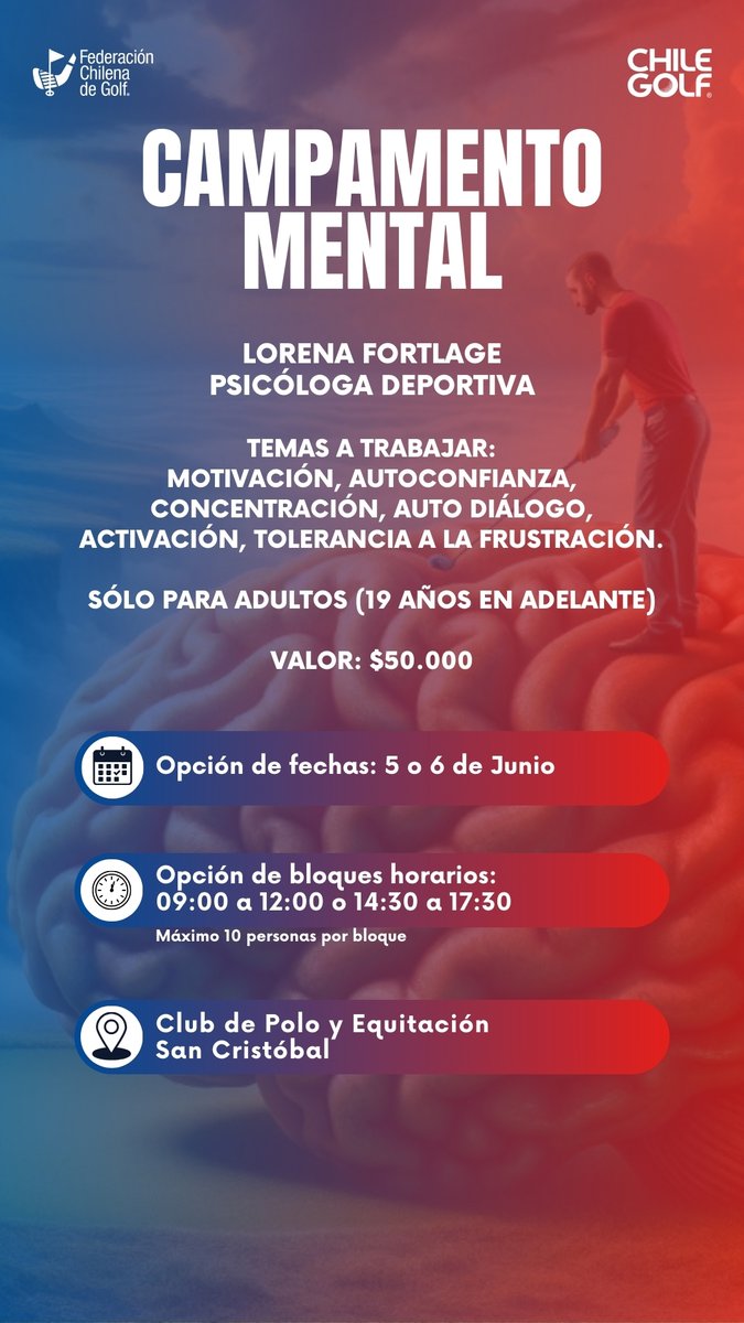 La FChG anuncia el I Campamento Mental para golfistas con destacada psicóloga sudamericana