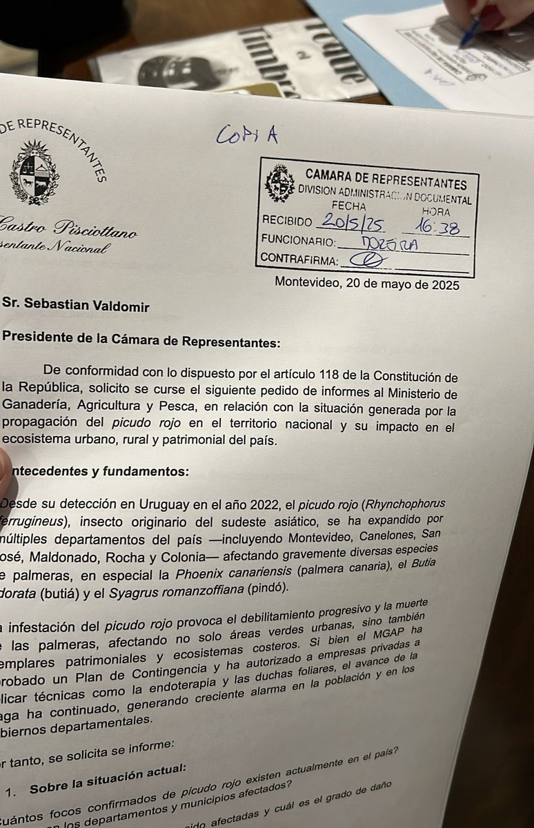 Mentira!!! Literalmente no anunciaron ni una acción concreta. Entren a la nota.

El martes la Diputada Elianne Castro solicitó un pedido de informes al Ministerio de Ambiente y al MGAP para conocer de primera mano la situación. 

Haremos pública la respuesta.