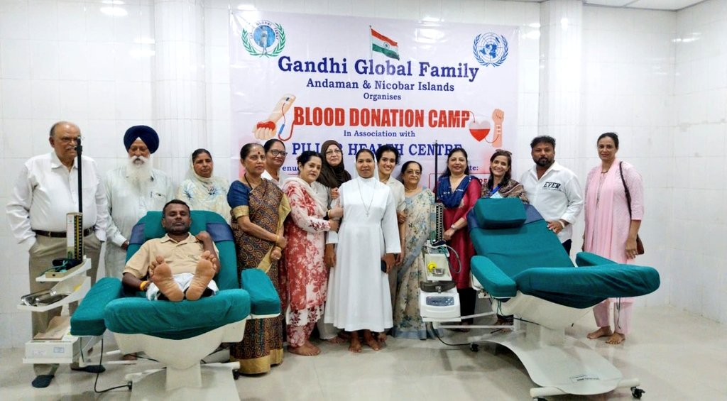 GGF_NGO's tweet photo. GGF Andaman &amp; Nicobar Islands organised a blood donation Camp in Port Blair today. Jai Hind 🙏🇮🇳 

#BloodDonationCamp #Andaman #Nicobar #Jammu #Kashmir #India https://t.co/FeZfpOPYME