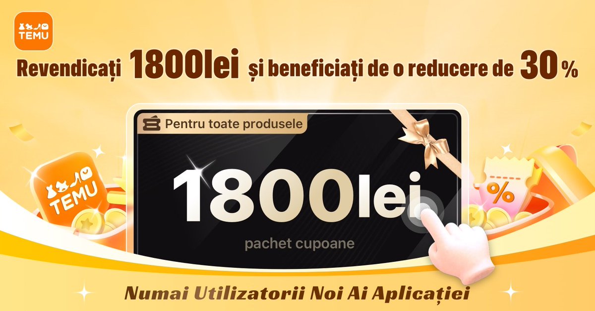 GheorgheAskfm's tweet photo. Revendică-ți setul de cupoane de 1 800 lei făcând click pe https://t.co/Wbopvf0Ylj Primește direct 💰1 800 lei în aplicația Temu aici: https://t.co/sohBESzyXC
Inca o surpriza pentru tine! Faceți clic pe https://t.co/nmkRBEm6jL pentru a câștiga împreună cu mine🤝! https://t.co/5YIkScjcZ8