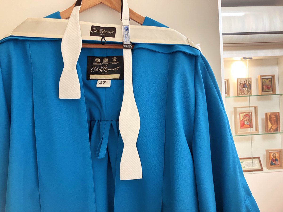 My biannual attempt in tying a bow tie 😂 (I’m part of the procession for <a href="/hkbaptistu/">Hong Kong Baptist University</a> graduation again this year)