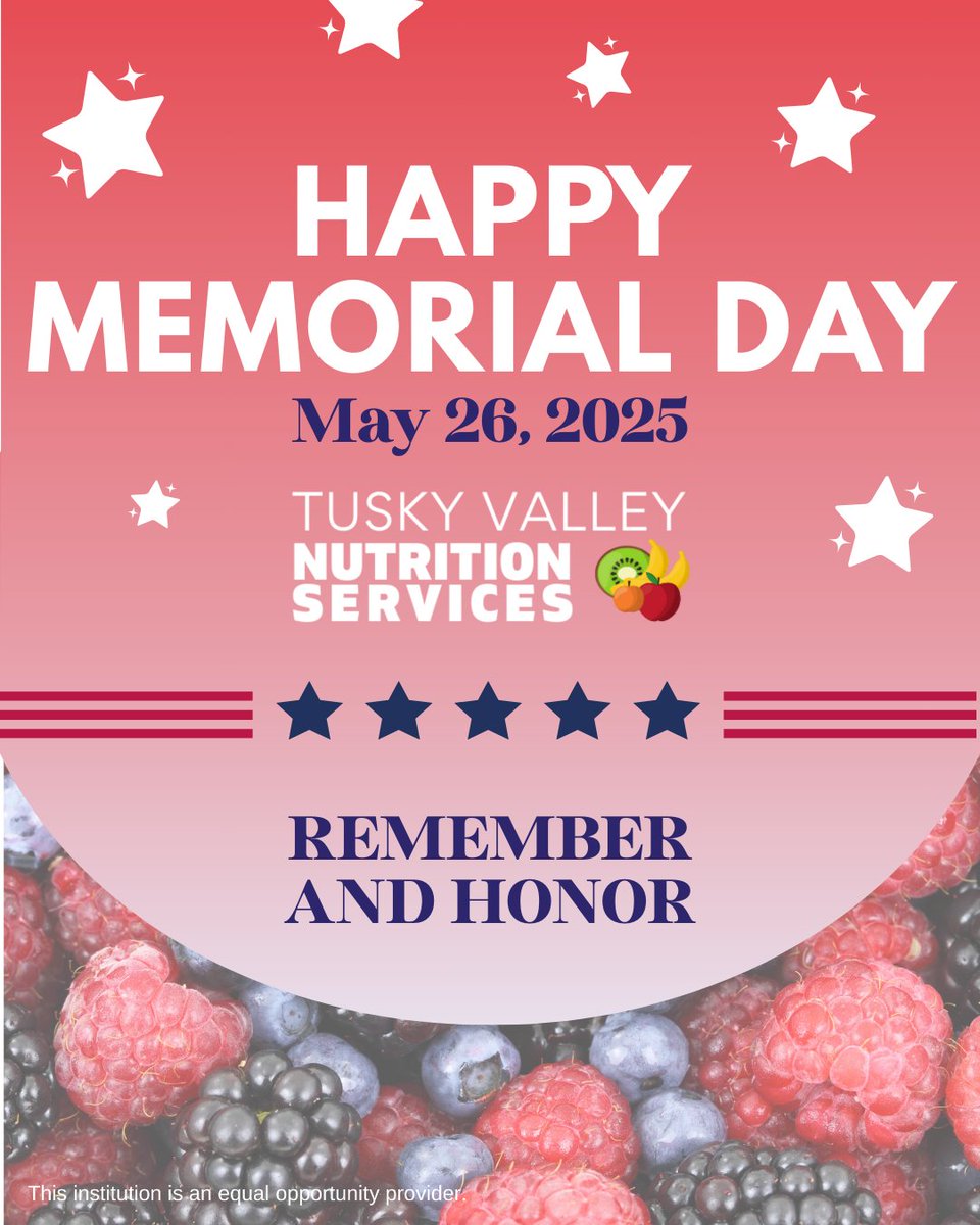 tvlsnutrition's tweet photo. Remembering and honoring our heroes this Memorial Day. ❤️
@TVTrojans #TuskyValleyOH #TuskyValleyOhio #TuskyValley #OHschools #TuscarawasCounty https://t.co/FJh2EcTmcR