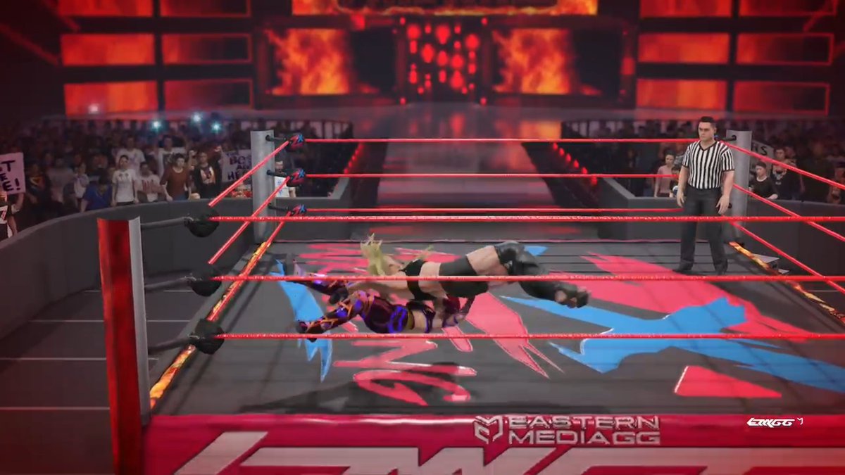 ZX_Wrestling's tweet image. after being distracted by @SarahSaharaZX, Amanda Watson was beaten by Eve Santores, whom won the @EasternMediaGG Women's Championship, however Sahara attacked Eve after the match despite helping her to win, leaving her intentions unknowen