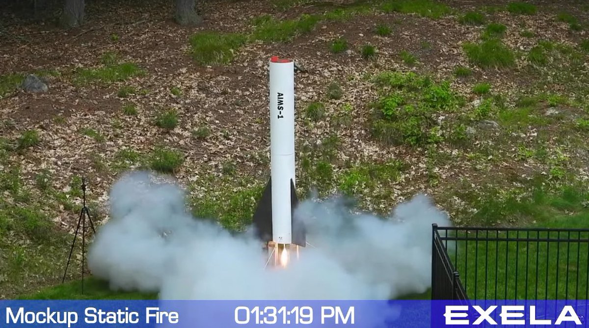 ExelaSpace_ind's tweet photo. Successful static fire of Aims-1 Mockup! https://t.co/l4I45WRzAq
