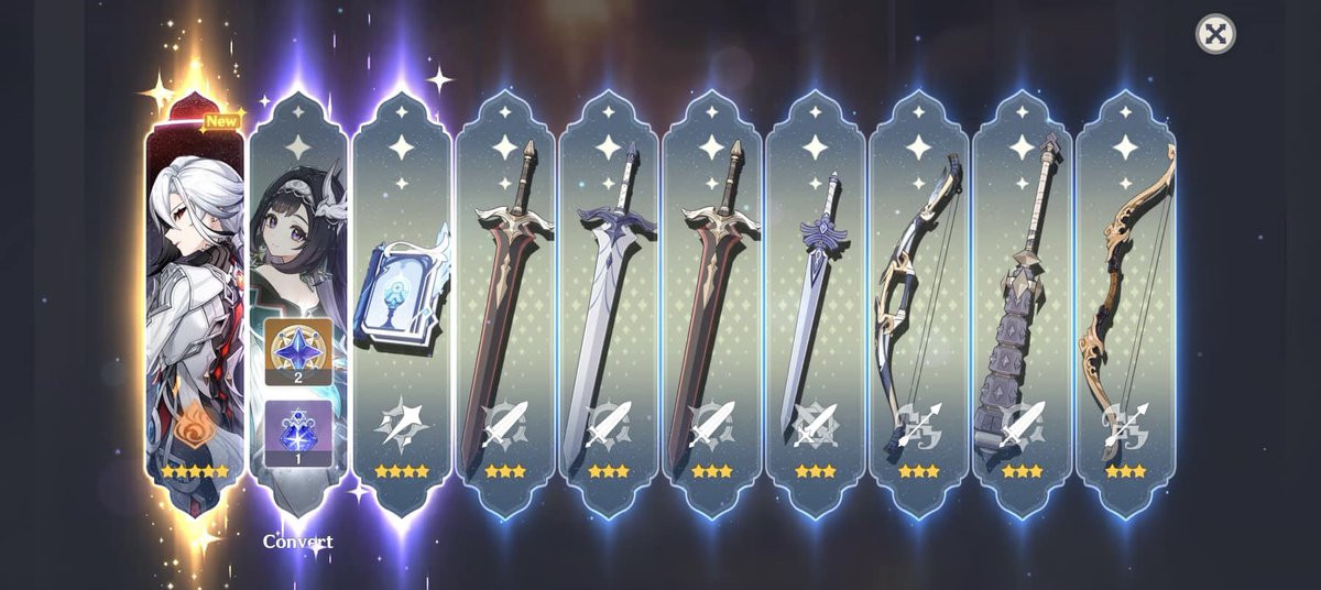 fixonmuse's tweet photo. a thread of my genshin pulls https://t.co/6iAJaME2FF