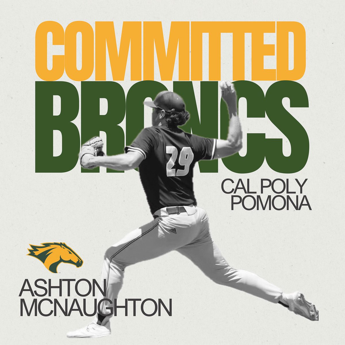 I would first off like to thank the Lord for giving me the ability to succeed in the game I love, as well my family and coaches for pushing me to become the man I am today. With that being said, I am proud to announce my commitment to Cal Poly Pomona! Roll Broncos!