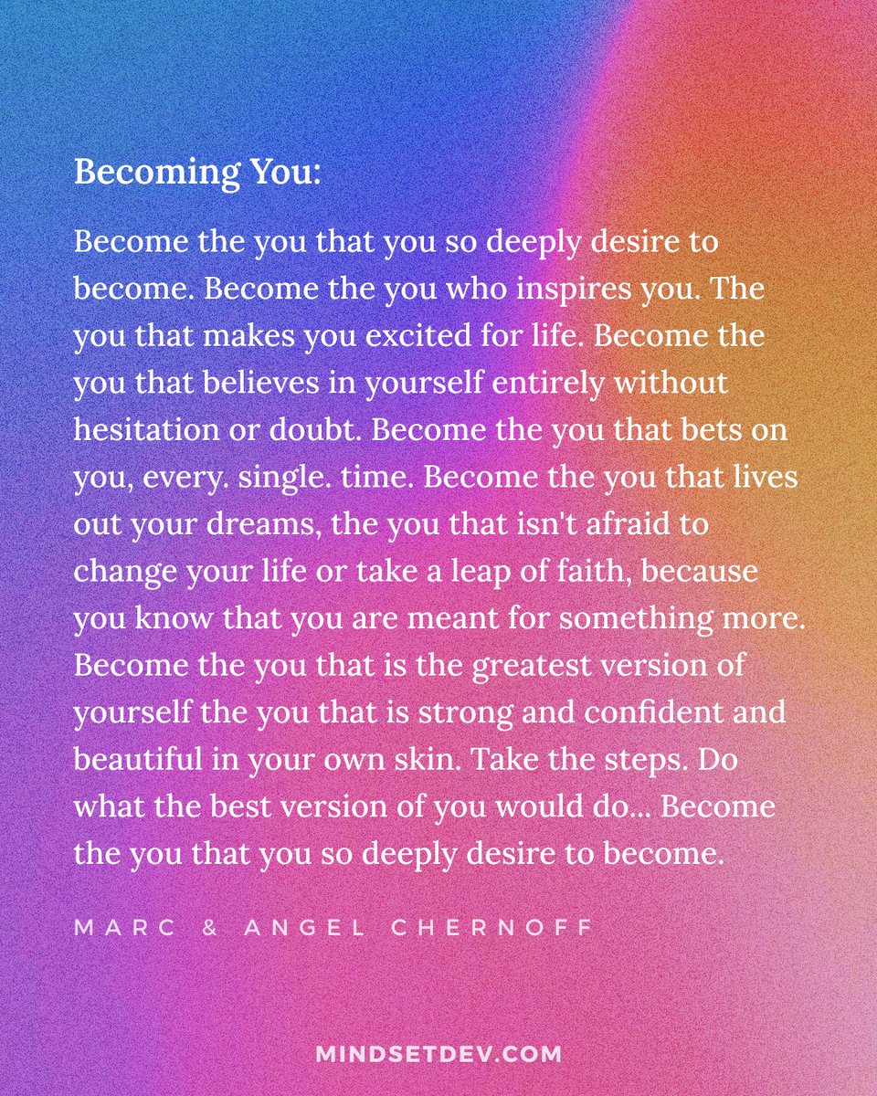 Do you have what it takes to become yourself?