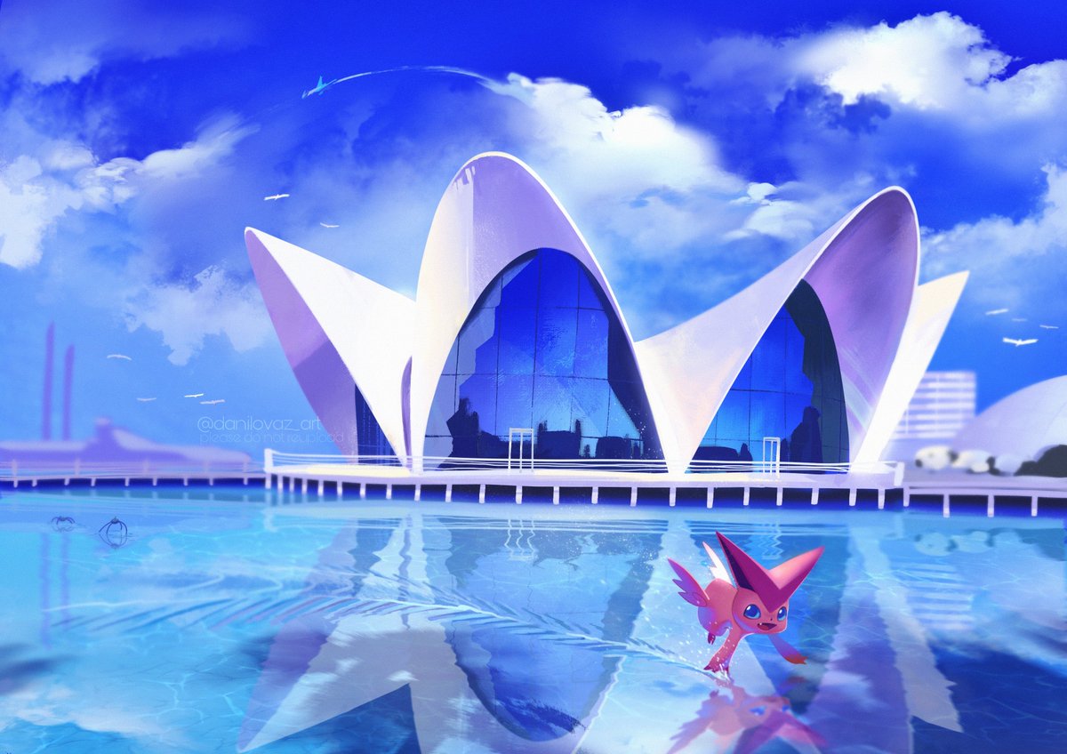 My illustration for the Valencia x Pokemon Stamp Rally 🧡