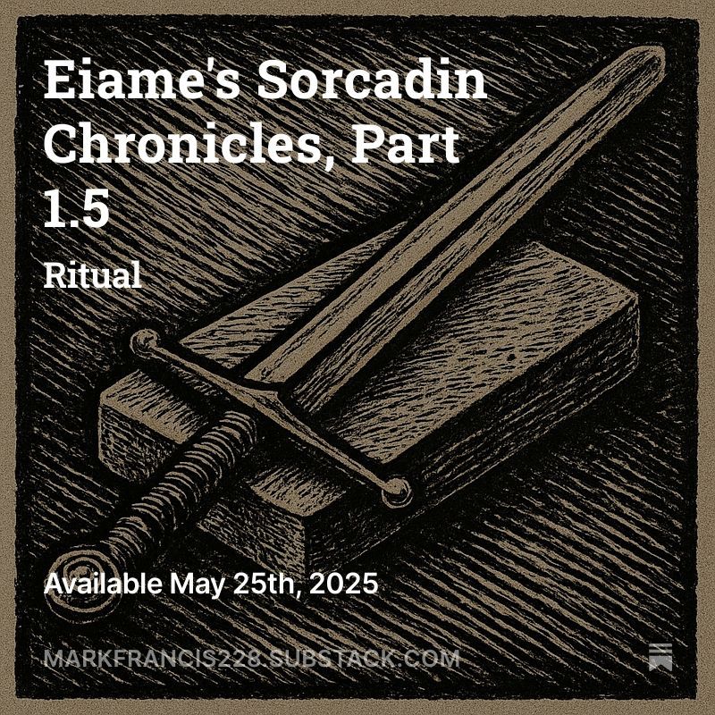 myexwifeismydm's tweet photo. He wakes in a bed not his own.
His hands are raw. His blade is dull.
But the ritual begins.
Part 1.5 is live now.
https://t.co/aZ0ioW95dR
#LitRPG #FantasyFiction #Paladin #DarkFantasy #SerializedStory https://t.co/lKr33arKnO