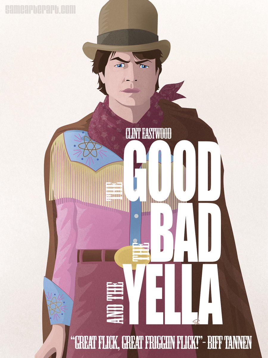 Cartarsauce's tweet image. Happy 35th to Back to the Future III. I discovered in 2015 at a BTTF art show that part 3 might be my favorite bc i subconsciously cranked out a bunch of art from the final installment. I think it’s the incredible suspenseful ending and how they tied it all up. Perfection.