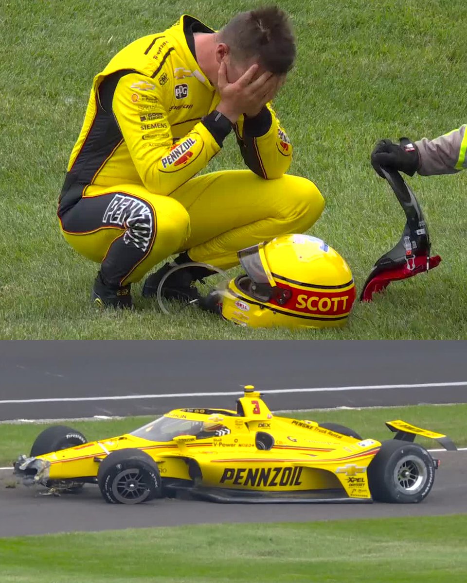 IndyCar's tweet photo. Devastated. https://t.co/Ipthu8GUOP