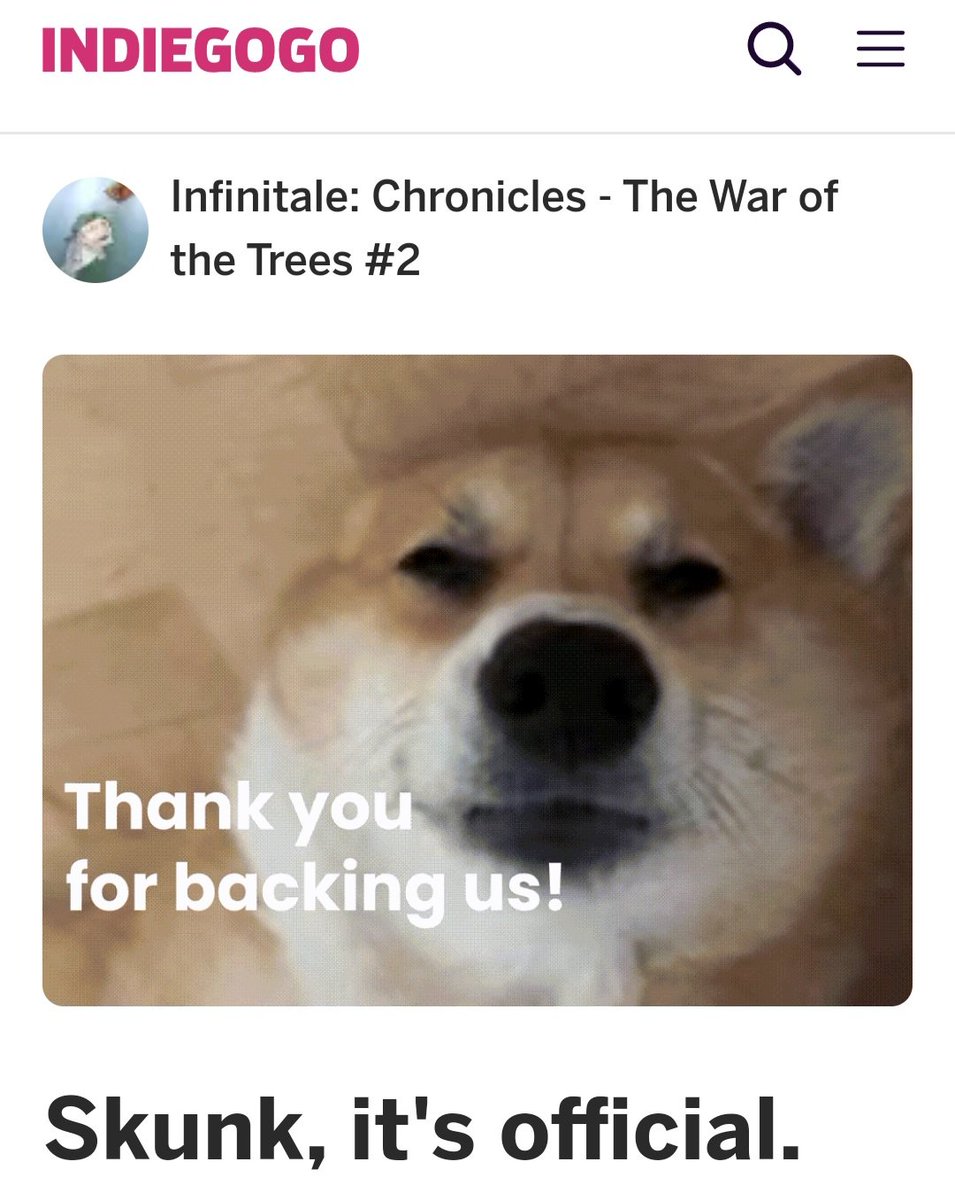 skunk_artworks (@skunk_artworks) on Twitter photo I just backed INFINITALE: CHRONICLES #2 by exceptional author Chris Fisk <a href="/InfinitaleComic/">Infinitale: Chronicles #2 | Now Funding on IGG!</a>
Book one was a lot of fun. Highly recommended!
indiegogo.com/projects/infin… I just backed INFINITALE: CHRONICLES #2 by exceptional author Chris Fisk <a href="/InfinitaleComic/">Infinitale: Chronicles #2 | Now Funding on IGG!</a>
Book one was a lot of fun. Highly recommended!
indiegogo.com/projects/infin…