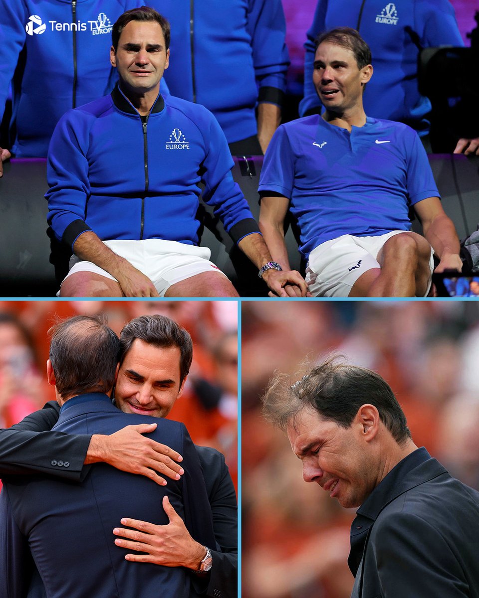 Farewells aren’t easy 🥺

<a href="/rogerfederer/">Roger Federer</a> <a href="/RafaelNadal/">Rafa Nadal</a>