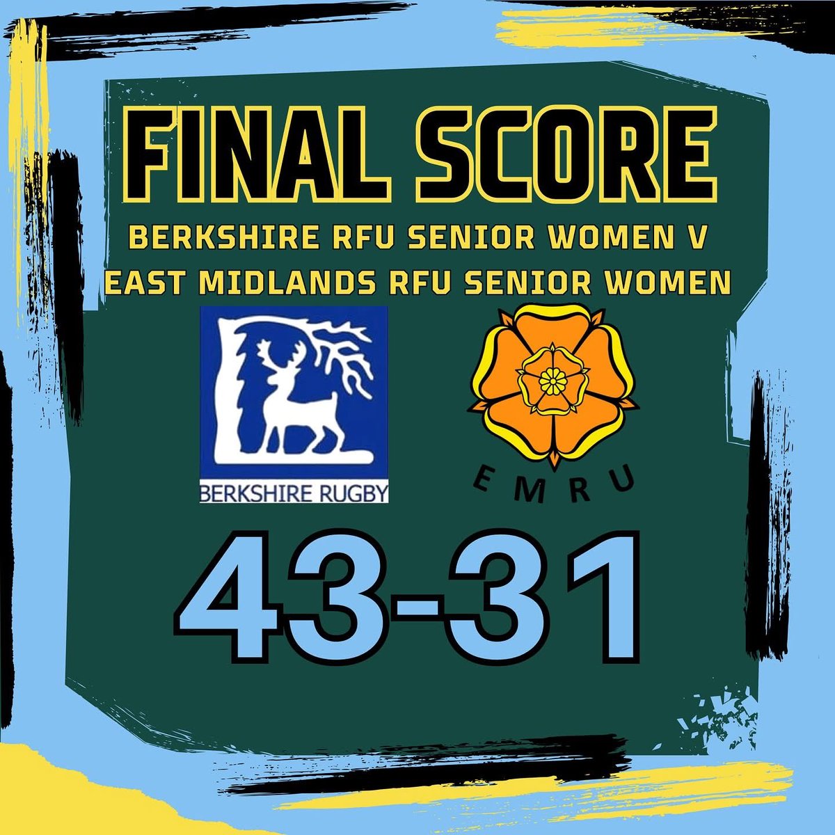 A tough day at the office for our women today, congratulations ⁦<a href="/BerksRFU/">Berkshire County RFU</a>⁩