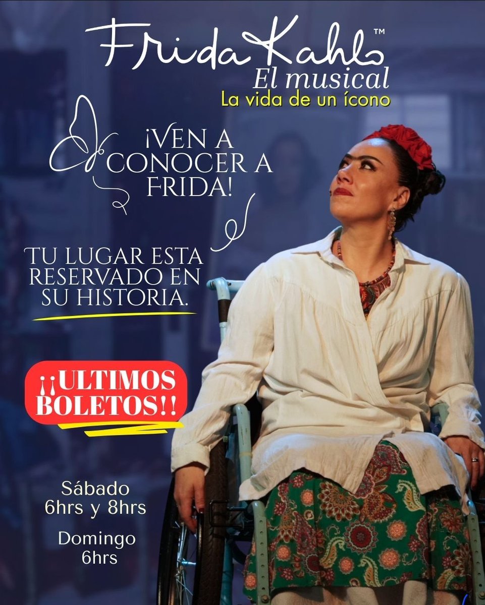 venalteatroMX's tweet photo. Tenemos pases dobles para que asistan a #fridakahloelmusical  HOY 6pm en el @tcentenarioof 🎭

únicamente:

🌟 Nombre completo 
🌟 Like y RT a esta publicación 
🌟 Captura de Pantalla de que nos sigues en Facebook 👇🏾

https://t.co/ncmSvelOyW

Ganadores al azar 🎉 https://t.co/tSXFIGexls